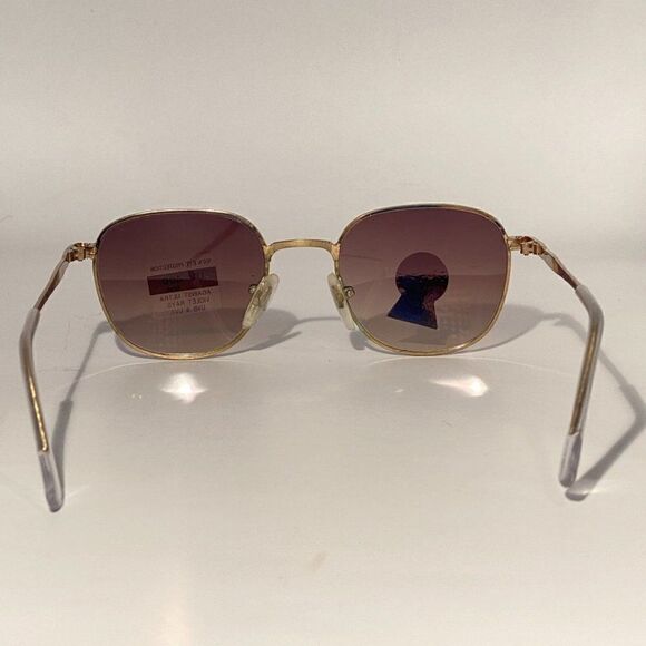 Black and Silver Metal Sunglasses Rounded Square UV400 NWT main image 10